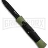 AKC Concord Green/Black OTF Automatic Knife - Flat Black