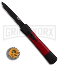 AKC Concord Black/Red OTF Automatic Knife - Tanto Black Plain -Buck Knives Sales Store AKC Concord Tanto Black Red Black BHQ 90288 er bottlecap large