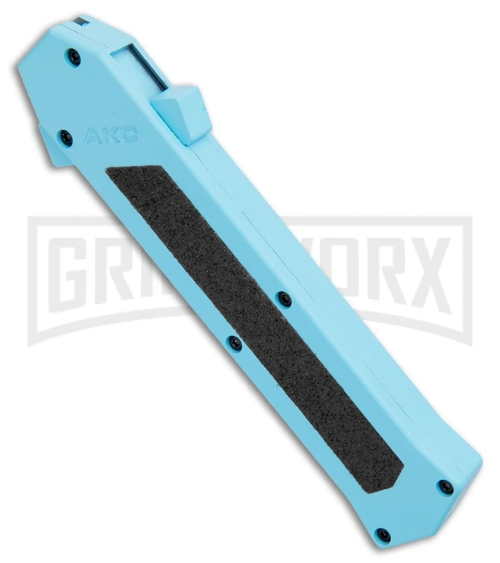 AKC F-16 Teal D/A OTF Automatic Knife - Dagger Two Tone Plain 2 AKC F-16 Teal D/A OTF Automatic Knife - Dagger Two Tone Plain - Image 2