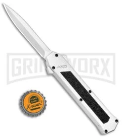 AKC F-16 White D/A OTF Automatic Knife - Dagger Satin Plain 7 AKC F-16 White D/A OTF Automatic Knife - Dagger Satin Plain -Buck Knives Sales Store AKC F 16 DA Dagger OTF White Satin BHQ 94221 jr bottlecap large