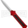 AKC F-16 Red D/A OTF Automatic Knife - Dagger Satin Plain