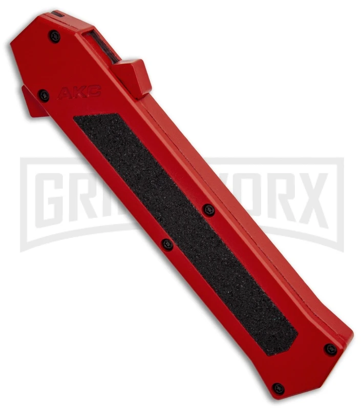 AKC F-16 Red D/A OTF Automatic Knife - Dagger Satin Plain 3 AKC F-16 Red D/A OTF Automatic Knife - Dagger Satin Plain - Image 3