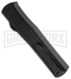 AKC F-20 Black D/A OTF Automatic Knife - Spear Point Black Plain -Buck Knives Sales Store AKC F 20 DA Dagger OTF Auto Black Black BHQ 140839 jr side large