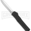 AKC F-20 Black D/A OTF Automatic Knife - Satin Dagger Plain