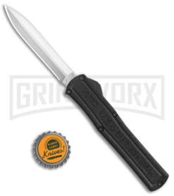 AKC F-20 Black D/A OTF Automatic Knife - Satin Dagger Plain 7 AKC F-20 Black D/A OTF Automatic Knife - Satin Dagger Plain -Buck Knives Sales Store AKC F 20 DA Dagger OTF Auto Black Satin BHQ 141074 jr bottlecap 2 large