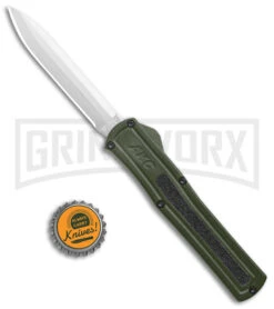AKC F-20 OD Green D/A OTF Automatic Knife - Satin Plain 7 AKC F-20 OD Green D/A OTF Automatic Knife - Satin Plain -Buck Knives Sales Store AKC F 20 DA Dagger OTF Auto OD Green Satin BHQ 140493 jr bottlecap large