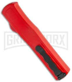 AKC F-20 Red D/A OTF Automatic Knife - Satin Plain 6 AKC F-20 Red D/A OTF Automatic Knife - Satin Plain -Buck Knives Sales Store AKC F 20 DA Dagger OTF Auto Red Satin BHQ 140483 jr side large