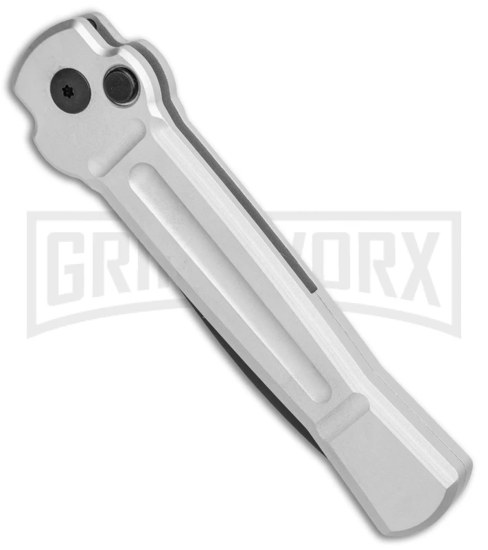 AKC X-treme Ace Silver Black Automatic Knife 2 AKC X-treme Ace Silver Black Automatic Knife - Image 2