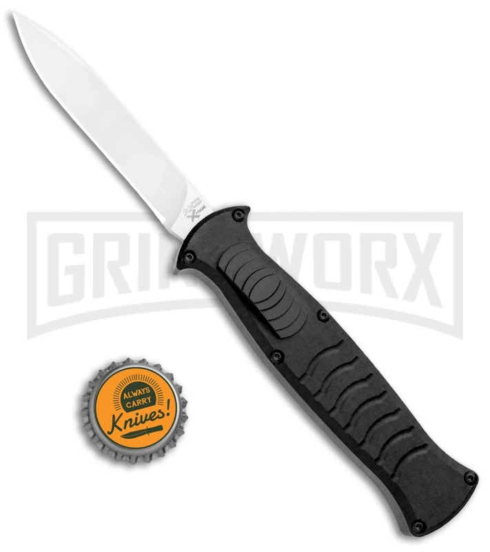 AKC X-treme EVO Black OTF Automatic Knife - Satin Plain 4 AKC X-treme EVO Black OTF Automatic Knife - Satin Plain - Image 4