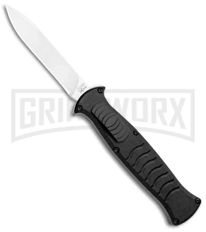 AKC X-treme EVO Black OTF Automatic Knife - Satin Plain 1 AKC X-treme EVO Black OTF Automatic Knife - Satin Plain