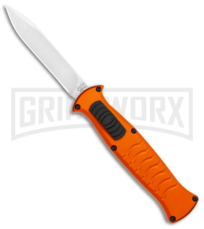 AKC X-treme EVO Orange OTF Automatic Knife - Satin Plain 1 AKC X-treme EVO Orange OTF Automatic Knife - Satin Plain