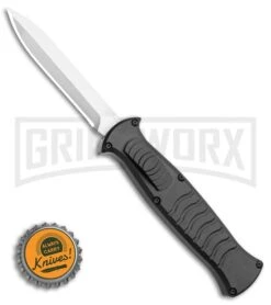 AKC X-treme EVO Black OTF Automatic Knife - Satin Plain Dagger -Buck Knives Sales Store AKC X treme EVO OTF Automatic Knife Black 3.5 Satin Dagger BHQ 119723 LS Bottlecap large