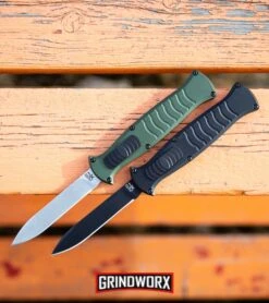 AKC X-treme EVO Black OTF Automatic Knife - Black Plain -Buck Knives Sales Store AKC X treme EVO OTF Automatic Knife Green Satin BHQ 105417 kp orange web large 1