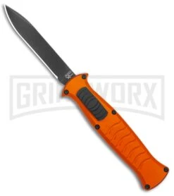AKC X-treme EVO Orange OTF Automatic Knife - Black Plain