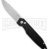 AKC X-treme Dandy Black Aluminum Automatic Knife - Stonewash Plain