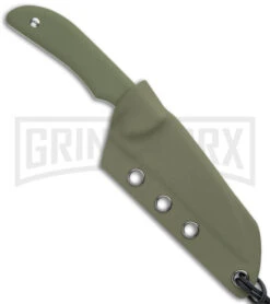 Artisan Cutlery Green G-10 Sea Snake Fixed Blade Knife - Satin Plain -Buck Knives Sales Store Artisan Sea Snake OD Green G 10 SW 1842B GN BHQ 119565 jr sheath large