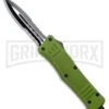 Atomic Defender Large OTF Automatic Knife OD Green - Serr Two Tone Dagger