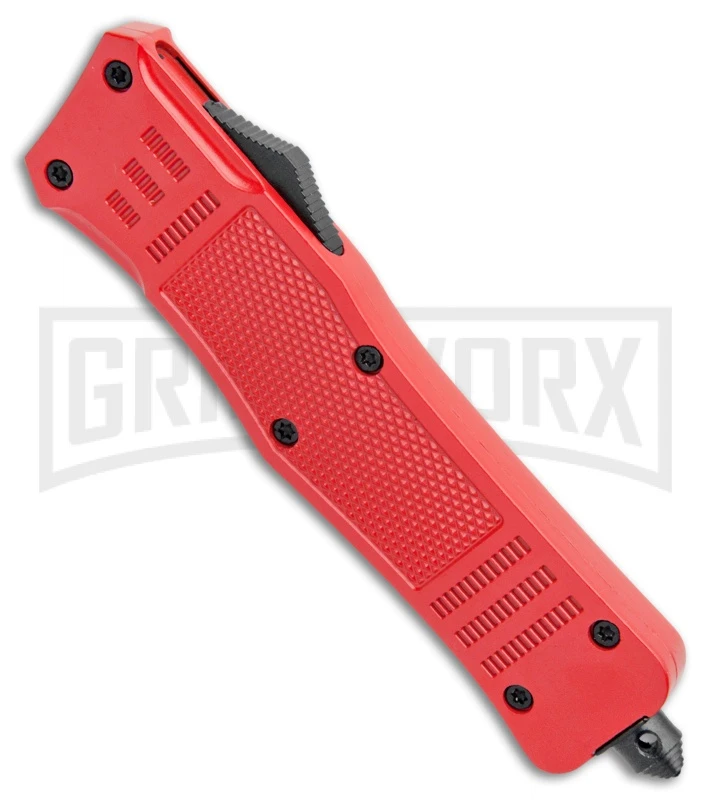 Atomic Defender Large OTF Automatic Knife Red - Two Tone Dagger 2 Atomic Defender Large OTF Automatic Knife Red - Two Tone Dagger - Image 2