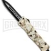 Atomic Defender Large OTF Automatic Knife Sand Digi Camo - Two Tone Dagger