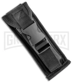 Atomic Defender Large OTF Automatic Knife Black - Satin Tanto -Buck Knives Sales Store Atomic Lance Tanto Black OTF Auto Satin GX 36305 jr sheath large