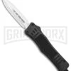 Atomic Defender Medium OTF Automatic Knife Black - Satin Dagger