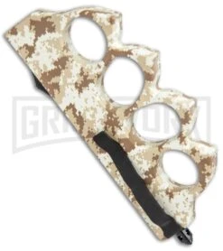 Atomic Tan Digital Camo OTF Automatic Knuckle Knife - Dagger Two-Tone 7 Atomic Tan Digital Camo OTF Automatic Knuckle Knife - Dagger Two-Tone -Buck Knives Sales Store Atomic Tan Digital Camo OTF Auto Knuckle Knife Dagger TT GX 37560 jr side large