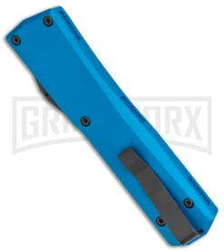 Axial Shift Blue D/A OTF Automatic Knife - Dagger Blackwash S35VN -Buck Knives Sales Store Axial Shift OTF Blue DE BW BHQ 146921 jr side large