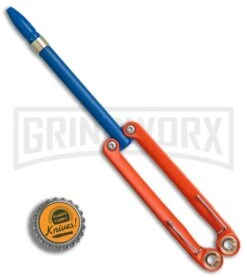 BaliYo By Spyderco Butterfly Pen Flipper Orange/Blue 8 BaliYo By Spyderco Butterfly Pen Flipper Orange/Blue -Buck Knives Sales Store BaliYo by Spyderco Butterfly Pen Fisher Space Pen Orange Blue USA Made BHQ 71880 er bottlecap large