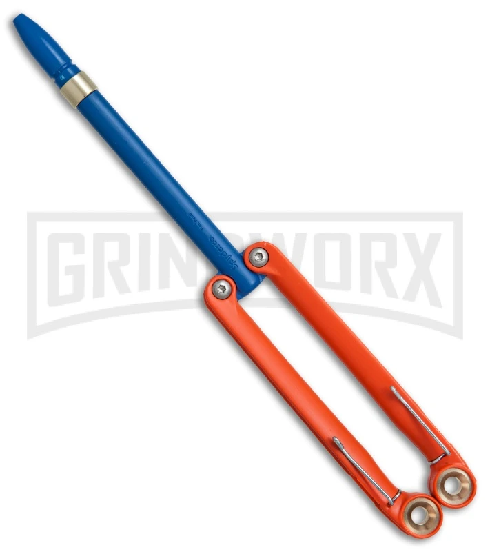 BaliYo By Spyderco Butterfly Pen Flipper Orange/Blue 1 BaliYo By Spyderco Butterfly Pen Flipper Orange/Blue