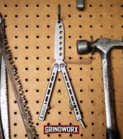 Bear Ops Bear Song VIII Silver Butterfly Trainer - Bead Blast Dull 9 Bear Ops Bear Song VIII Silver Butterfly Trainer - Bead Blast Dull -Buck Knives Sales Store Bear Ops Bear Song VIII Butterfly Trainer B 821 SS S BHQ 117625 kp peg board web large