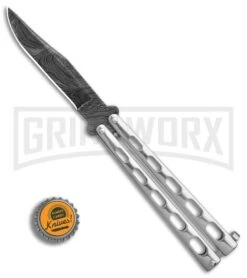 Bear & Son Knives SS14D Stainless Steel Butterfly Knife - Clip Point Damascus 7 Bear & Son Knives SS14D Stainless Steel Butterfly Knife - Clip Point Damascus -Buck Knives Sales Store Bear Son Clip Point Butterfly SS Damascus BHQ 88016 er bottlecap large