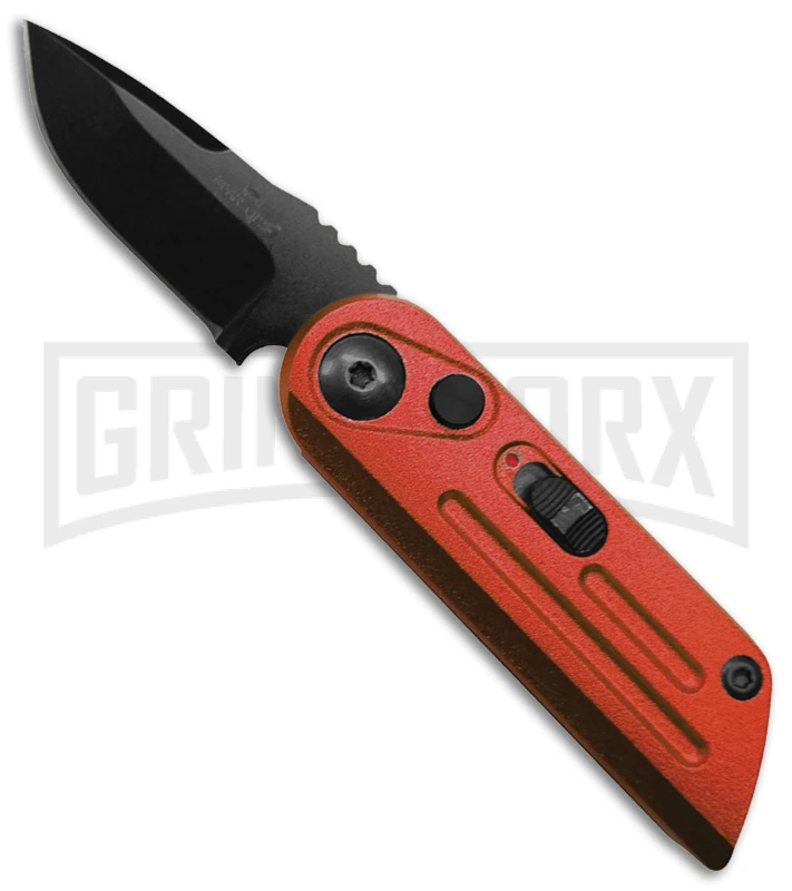 Bear Ops Bold Action XIV Red Stainless Steel Automatic Knife - Black Plain 1 Bear Ops Bold Action XIV Red Stainless Steel Automatic Knife - Black Plain