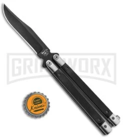 Bear & Son Black G-10 Balisong Butterfly Knife - Black Plain 7 Bear & Son Black G-10 Balisong Butterfly Knife - Black Plain -Buck Knives Sales Store Bear and Son Butterfly Knife Black G 10 Black G17B BHQ 92673 jr bottlecap large