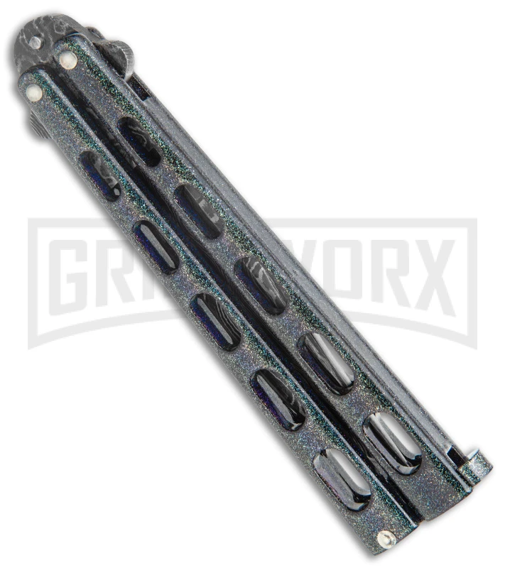 Bear And Son Knives 114GXD Galaxy Balisong Butterfly Knife - Damascus Plain 3 Bear And Son Knives 114GXD Galaxy Balisong Butterfly Knife - Damascus Plain - Image 3