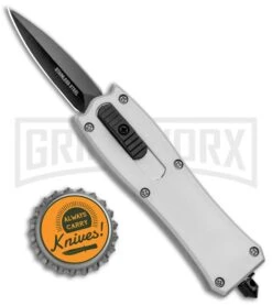 Belly Button Silver OTF Automatic Knife (2" Black) -Buck Knives Sales Store Belly Button Silver OTF Auto Black SB023SL GX 33782 jr bottlecap large