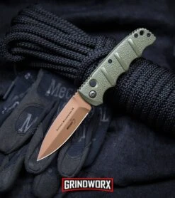 Boker Kalashnikov Desert Warrior Dagger Automatic Knife - Copper Plain 14 Boker Kalashnikov Desert Warrior Dagger Automatic Knife - Copper Plain -Buck Knives Sales Store Boker Desert Warrior Kalashnikov Dagger Automatic Knife OD Green Copper BHQ30436 kp rope web large
