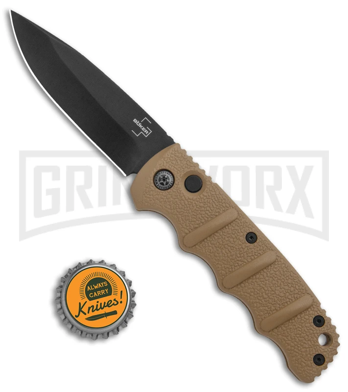 Boker Kalashnikov Coyote Brown Automatic Knife - Drop Point Black Plain 4 Boker Kalashnikov Coyote Brown Automatic Knife - Drop Point Black Plain - Image 4