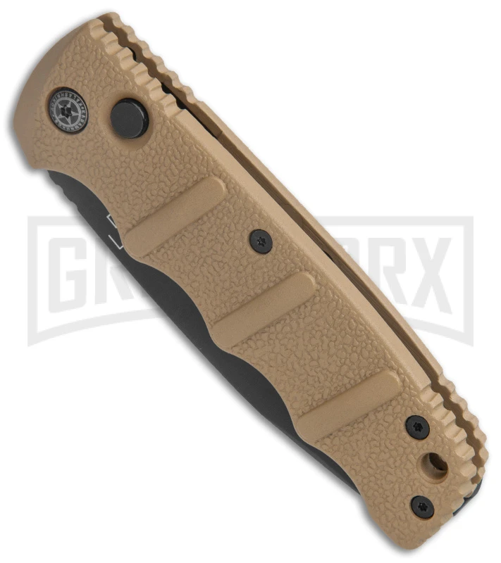 Boker Kalashnikov Coyote Brown Automatic Knife - Drop Point Black Plain 2 Boker Kalashnikov Coyote Brown Automatic Knife - Drop Point Black Plain - Image 2