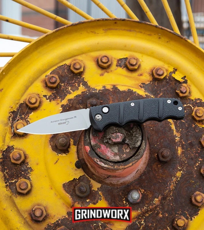 Boker Kalashnikov 74 Black Automatic Knife - Black Serr 6 Boker Kalashnikov 74 Black Automatic Knife - Black Serr - Image 6