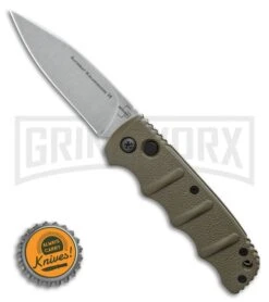 Boker Kalashnikov OD Green Automatic Knife - SW Plain 10 Boker Kalashnikov OD Green Automatic Knife - SW Plain -Buck Knives Sales Store Boker Kalashnikov Automatic Knife OD Green 3.25 XHP Satin BHQ 92085 LS Bottlecap large