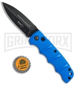 Boker Kalashnikov Blue Automatic Knife - Dagger Smokewash Plain -Buck Knives Sales Store Boker Kalashnikov Dagger Auto Blue Black 01KALS32N BHQ 75530 jr bottlecap 2 large