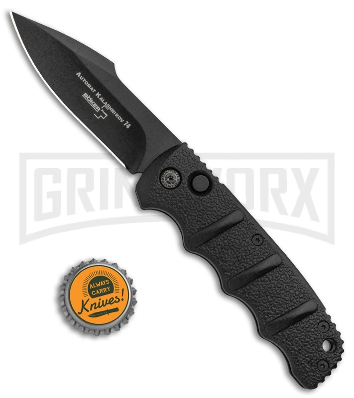 Boker Kalashnikov Automatic Knife - Harpoon Black Plain 4 Boker Kalashnikov Automatic Knife - Harpoon Black Plain - Image 4