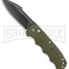 Boker Kalashnikov OD Green Automatic Knife - D2 Harpoon Smokewash Plain