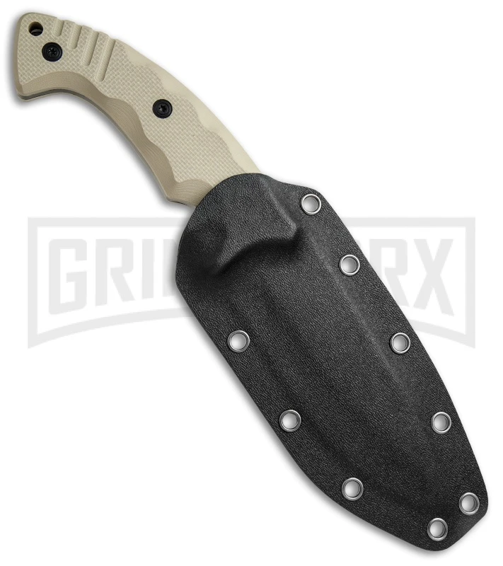 Boker Magnum Joint Adventure Tan G-10 Fixed Blade Knife - Two Tone Plain 3 Boker Magnum Joint Adventure Tan G-10 Fixed Blade Knife - Two Tone Plain - Image 3