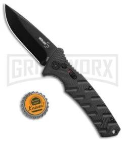 Boker Plus Strike Automatic Knife - Drop Point Black Plain 9 Boker Plus Strike Automatic Knife - Drop Point Black Plain -Buck Knives Sales Store Boker Plus Strike Bowie Auto Black 01BO433NSOI BHQ 97031 jr bottlecap large