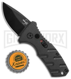 Boker Stubby Strike Black Automatic Knife CA Legal - Black -Buck Knives Sales Store Boker Stubby Strike CA Legal Auto Black 01BO441NSOI BHQ 99647 jr bottlecap large