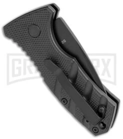 Boker Stubby Strike Black Automatic Knife CA Legal - Black -Buck Knives Sales Store Boker Stubby Strike CA Legal Auto Black 01BO441NSOI BHQ 99647 jr side large