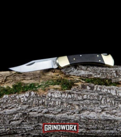 Buck Knives Buck 110 Black Ebony Manual Folding Knife - Satin Plain -Buck Knives Sales Store Buck 110 Ebony Manual Folding Knife Satin 0110BRS BHQ 2657 kp log web large