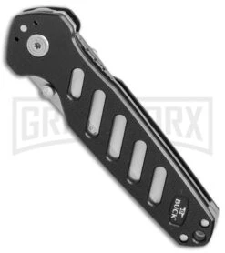 Buck Knives Buck Black Alpha Crosslock Knife W/ Saw & Gut Hook Blade 0183BKS1-B -Buck Knives Sales Store Buck 183 Alpha Crosslock black saw gut hook satin 0183BKS1 BHQ 66587 er spine large