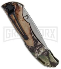 Buck Knives Buck Bantam BHW Mossy Oak Break-Up Camo Folding Knife - Satin Plain -Buck Knives Sales Store Buck Bantam BLW Mossy Oak Camo Break Up 0286CMS B CAT. 5961 BHQ 12363 jr side large